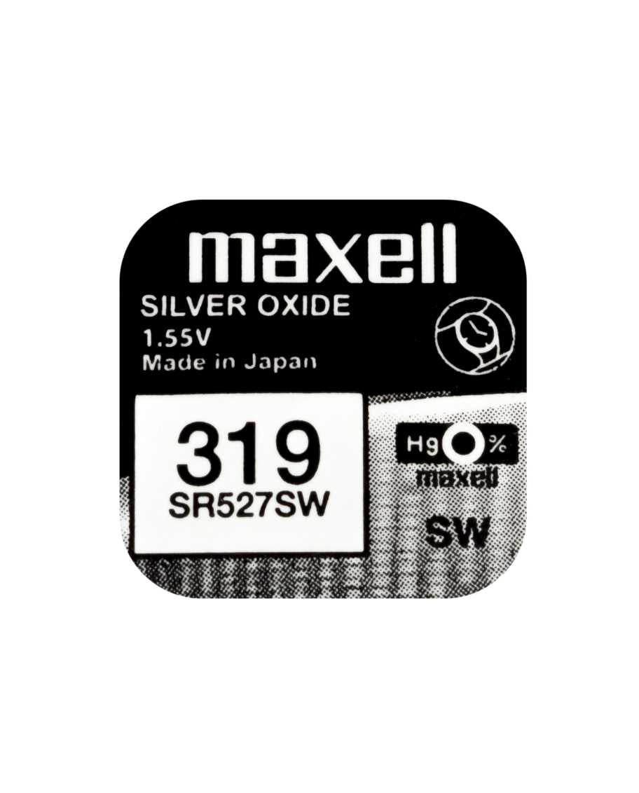 Maxell Knopfzellen SR527SW, Silberoxid, 1,55 V – 10 Stk.