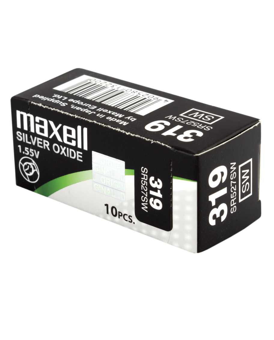 Maxell Knopfzellen SR616SW, Silberoxid, 1,55 V – 10 Stk.