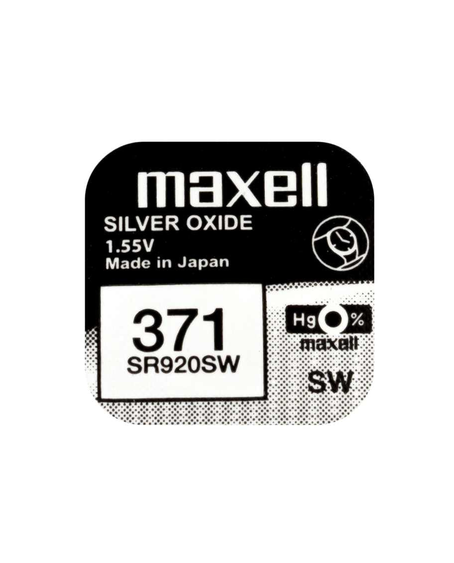 Maxell Knopfzellen SR920SW, Silberoxid, 1,55 V – 10 Stk.