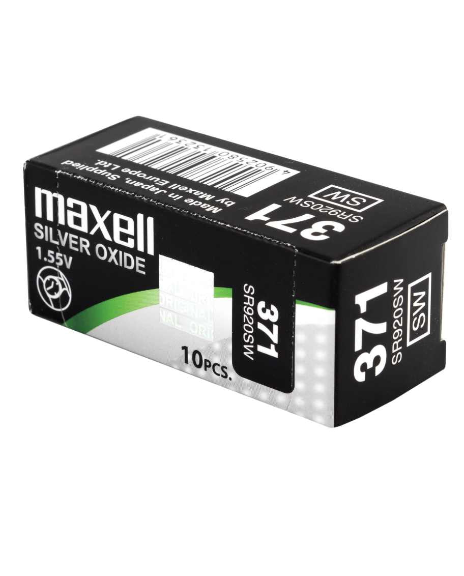 Maxell Knopfzellen SR920SW, Silberoxid, 1,55 V – 10 Stk.