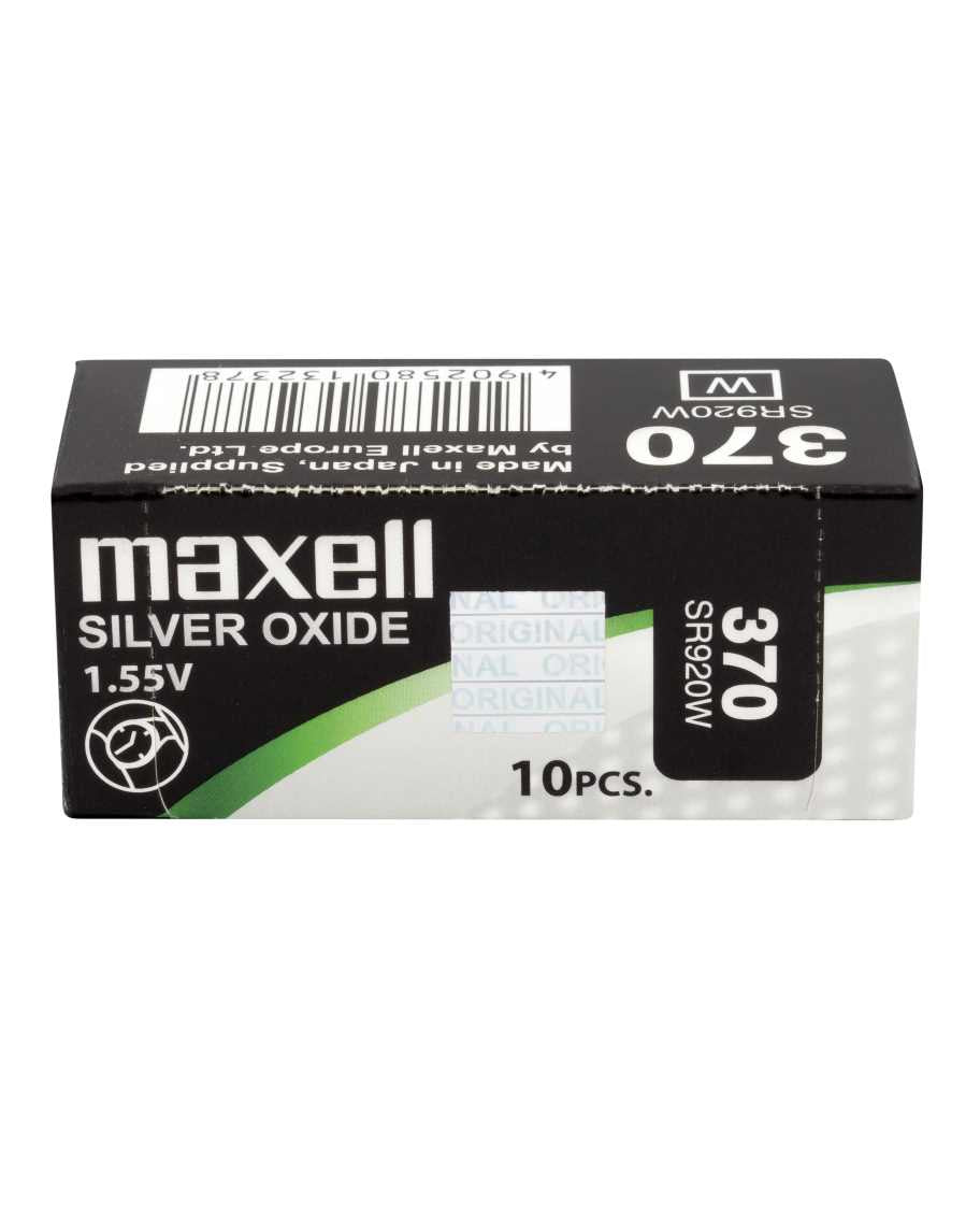 Maxell Knopfzellen SR920W, Silberoxid, 1,55 V – 10 Stk.