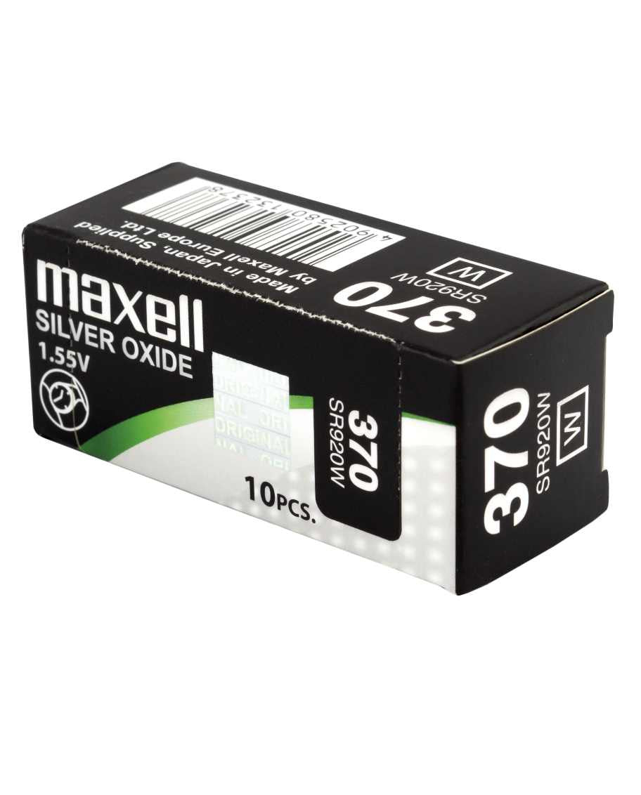 Maxell Knopfzellen SR920W, Silberoxid, 1,55 V – 10 Stk.