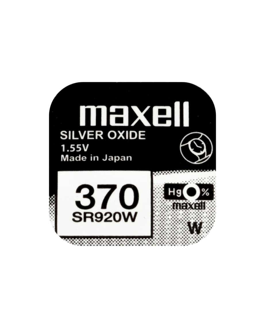 Maxell Knopfzellen SR920W, Silberoxid, 1,55 V – 10 Stk.