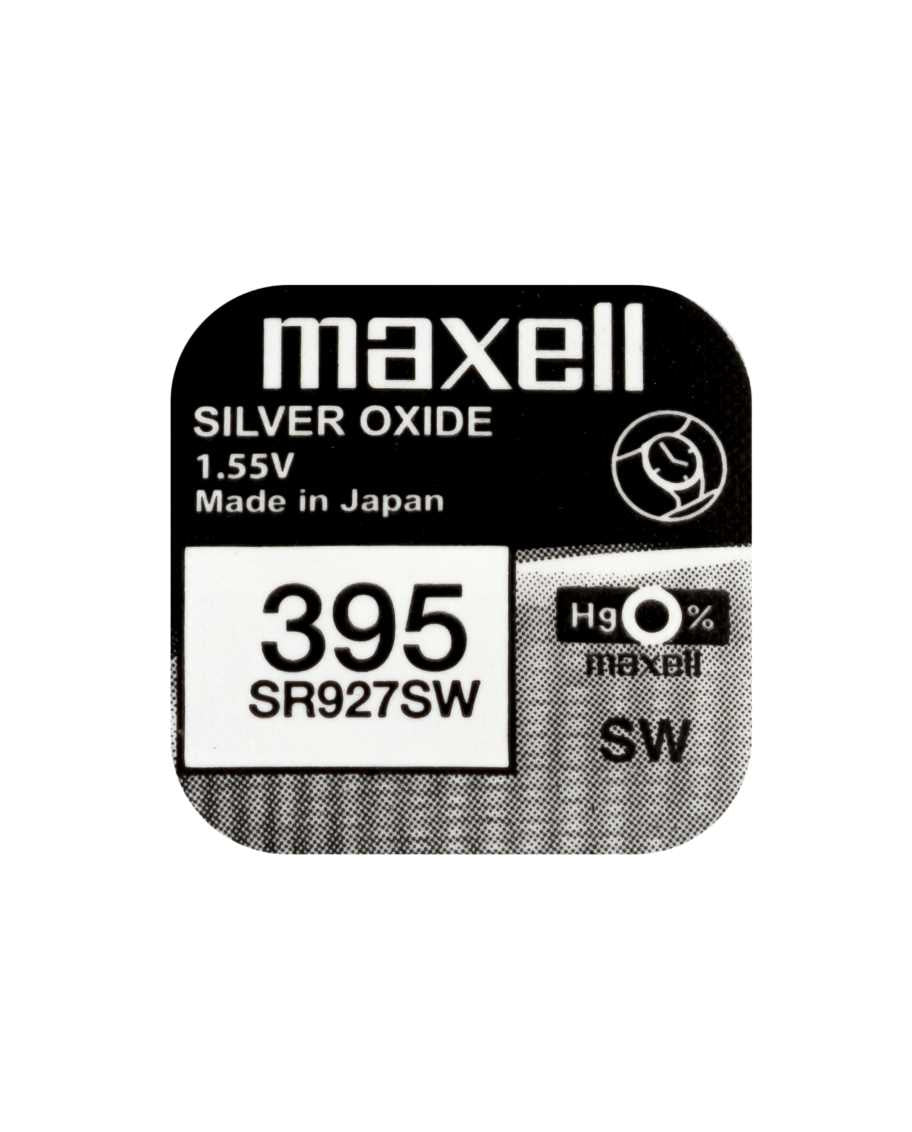 Maxell Knopfzellen SR927SW, Silberoxid, 1,55 V – 10 Stk.