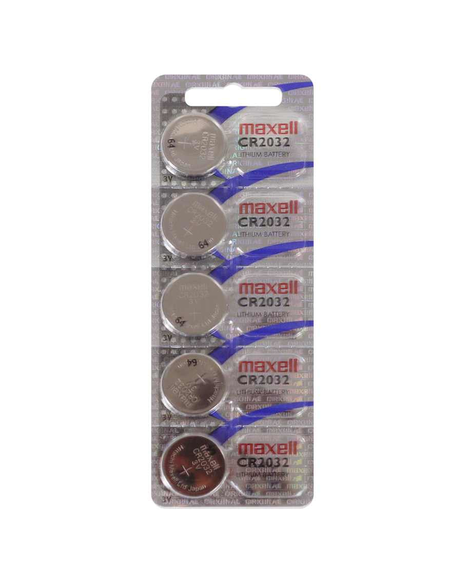 Maxell Knopfzellen CR1616, Lithium-Mangandioxid, 3 V – 5 Stk.