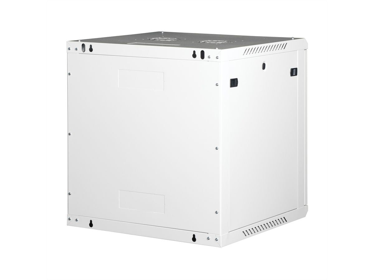 ROLINE Basic Plus – 19" Wandverteiler 12U, IP20, abschliessbar, 600 × 600 × 645 mm, lichtgrau, Stahl