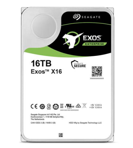 Seagate EXOS X16 Allgemeines Speichergerät – 16 TB, SATA 4, Helium, 512E/4KN, 7200 U/min