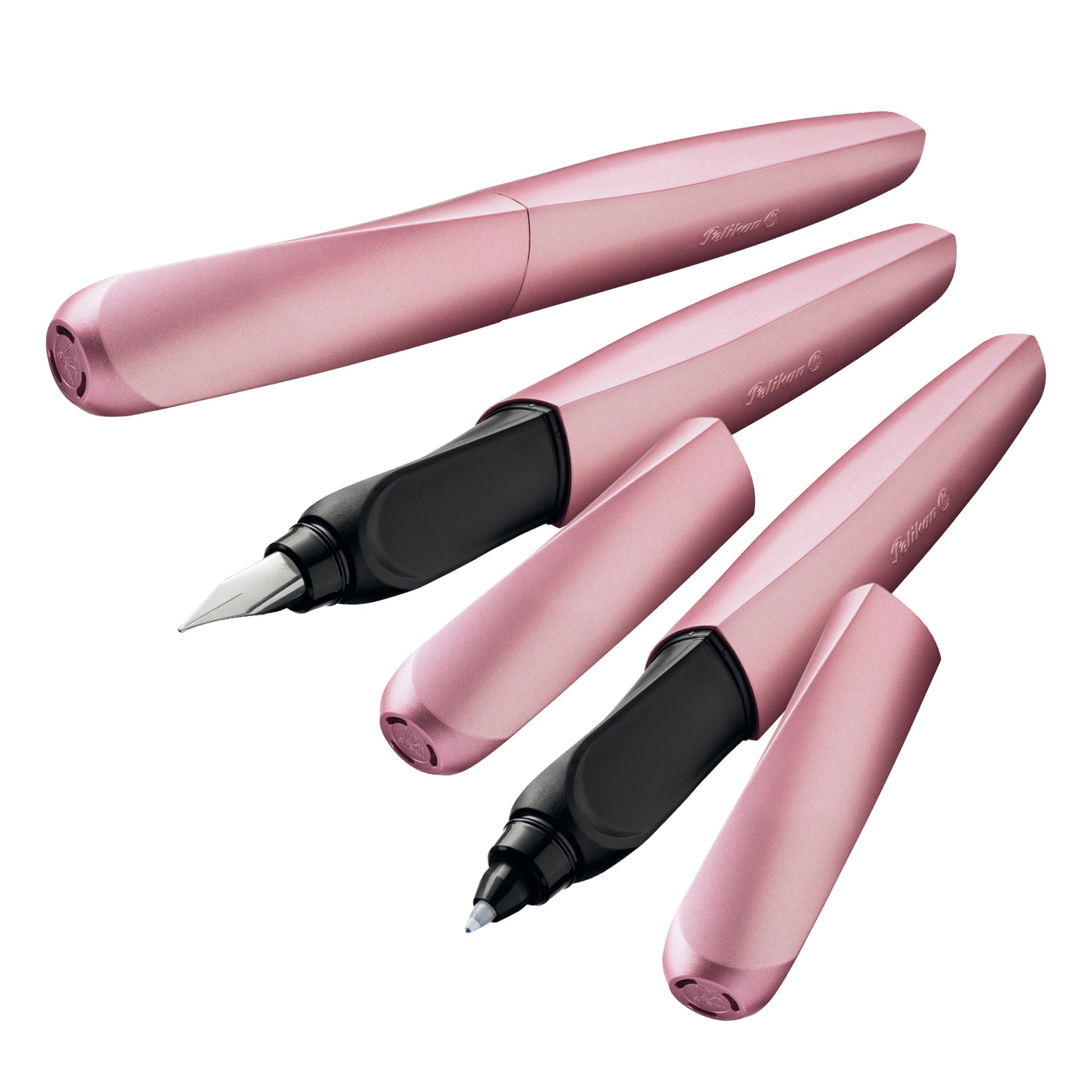 Pelikan Twist – Tintenroller, 0,3 mm, Blau, radierbar, Rosa