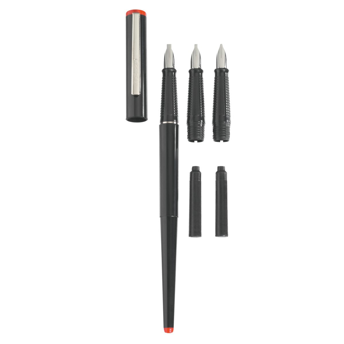 Herlitz Kalligrafie-Set – 3 Spitzen (1,1/1,5/2,3 mm) – Schwarz
