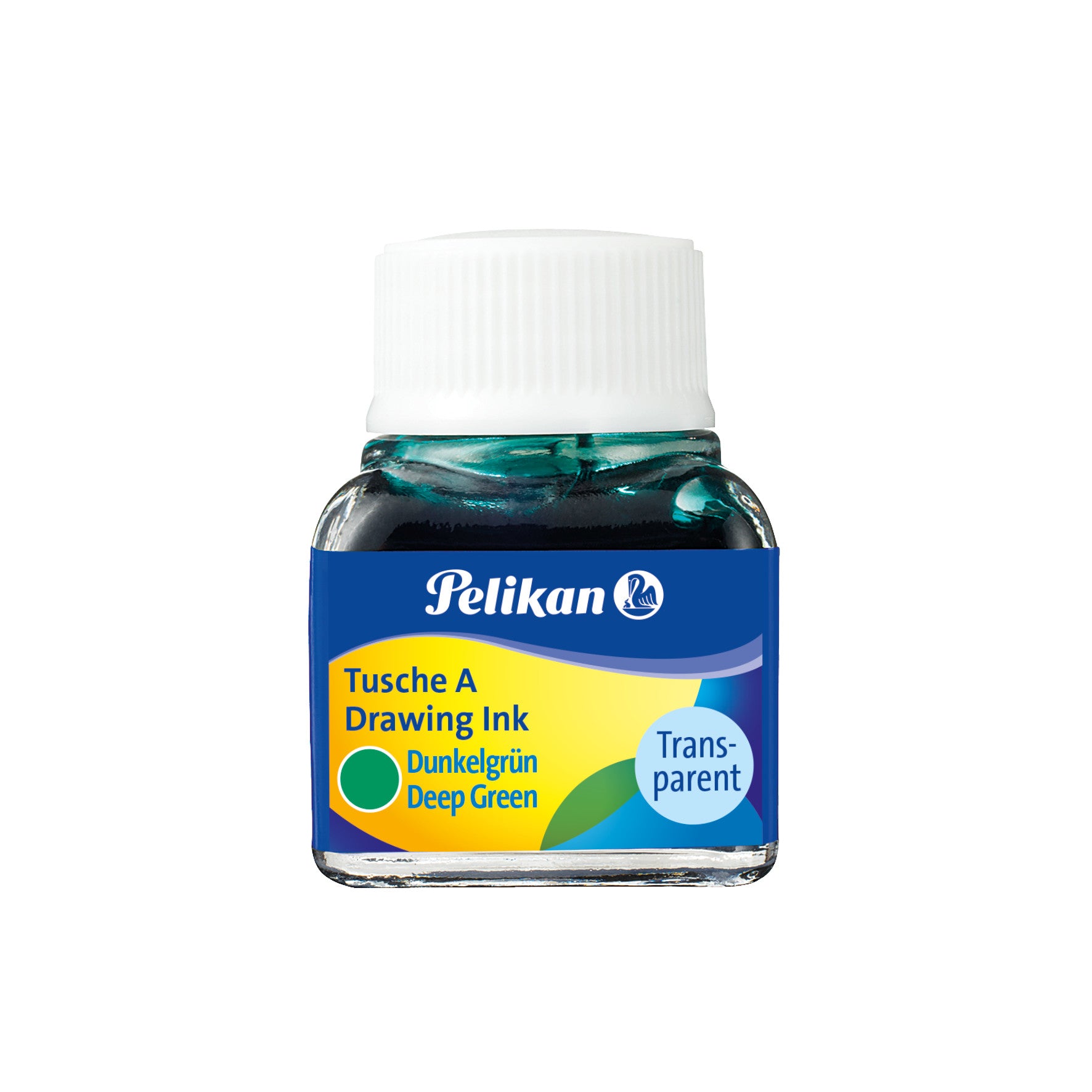 Pelikan Tusche – dunkelgrün, transparent, 10 ml
