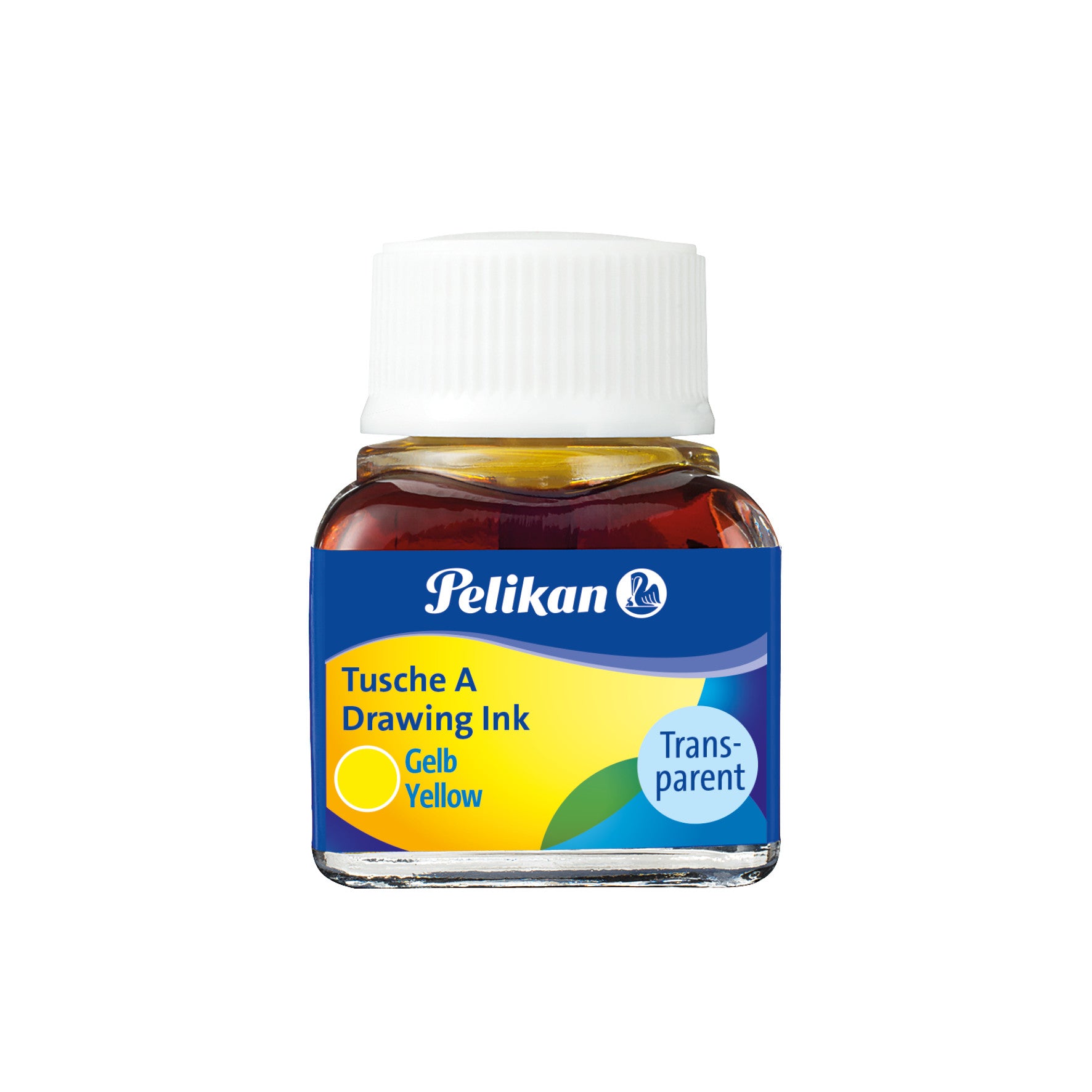 Pelikan Tusche – gelb, transparent, 10 ml