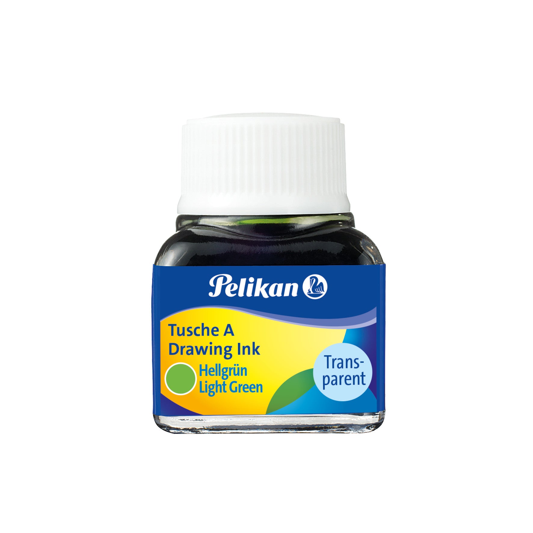 Pelikan Tusche – hellgrün, transparent, 10 ml