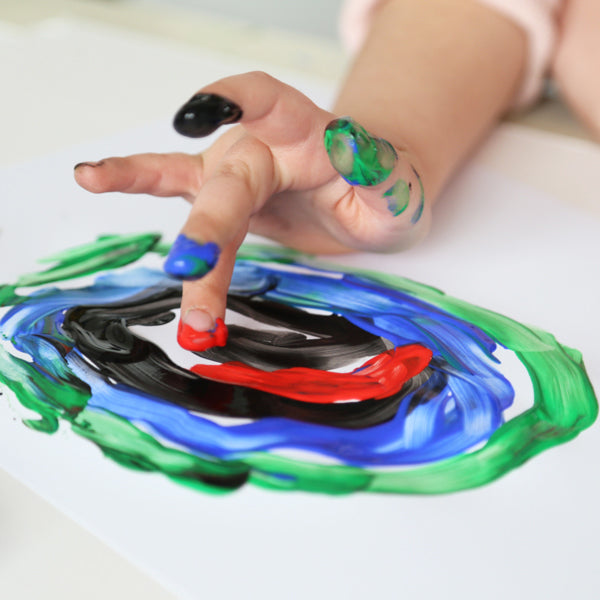 Primo Fingerfarben – Set – 6 Farben, abwaschbar