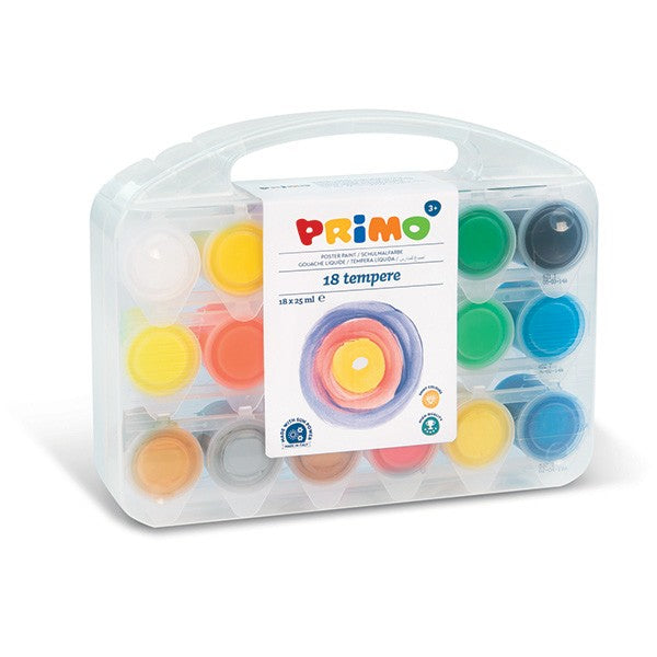 Primo Plakatfarbe – Set – 18 Stück, 18 × 450 ml