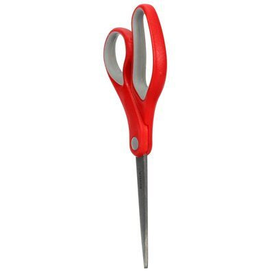 Scotch Universalschere – 20,0 cm, Edelstahl, für Rechts- und Linkshänder, spitz, Kunststoff, rot