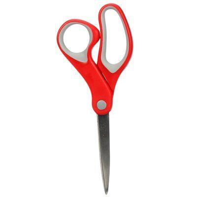 Scotch Universalschere – 20,0 cm, Edelstahl, für Rechts- und Linkshänder, spitz, Kunststoff, rot