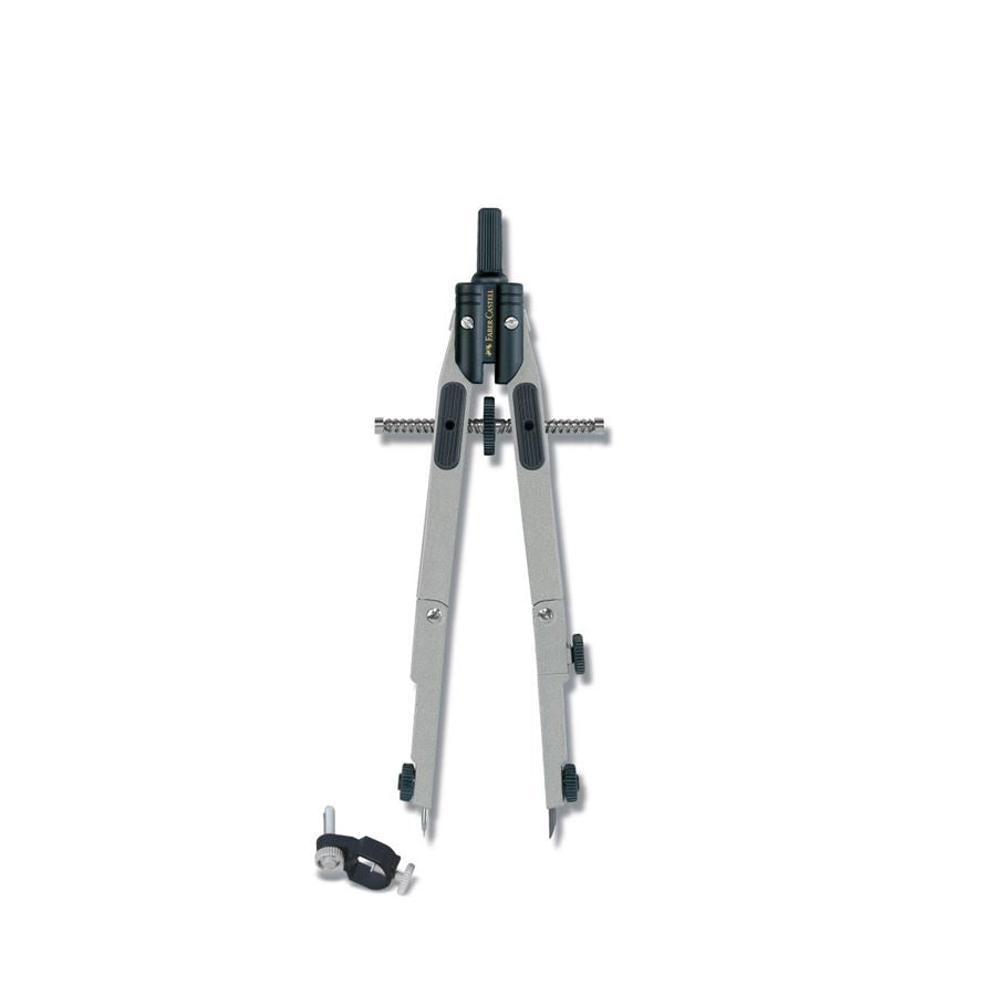 Faber-Castell Schnellverstellzirkel – Länge 170 mm, max. Kreis-Ø 39 cm, Zapfen Ø 4 mm
