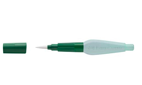 Faber-Castell Art & Graphic – Wassertankpinsel – Flachpinsel, Synthetikhaare, grün, 1 Stück