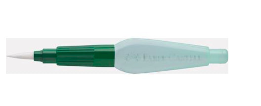 Faber-Castell Art & Graphic – Wassertankpinsel – Flachpinsel, Synthetikhaare, grün, 1 Stück