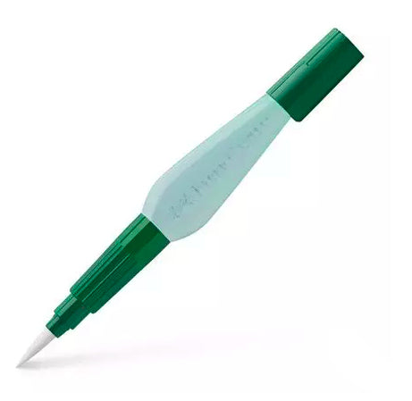 Faber-Castell Art & Graphic – Wassertankpinsel – Flachpinsel, Synthetikhaare, grün, 1 Stück
