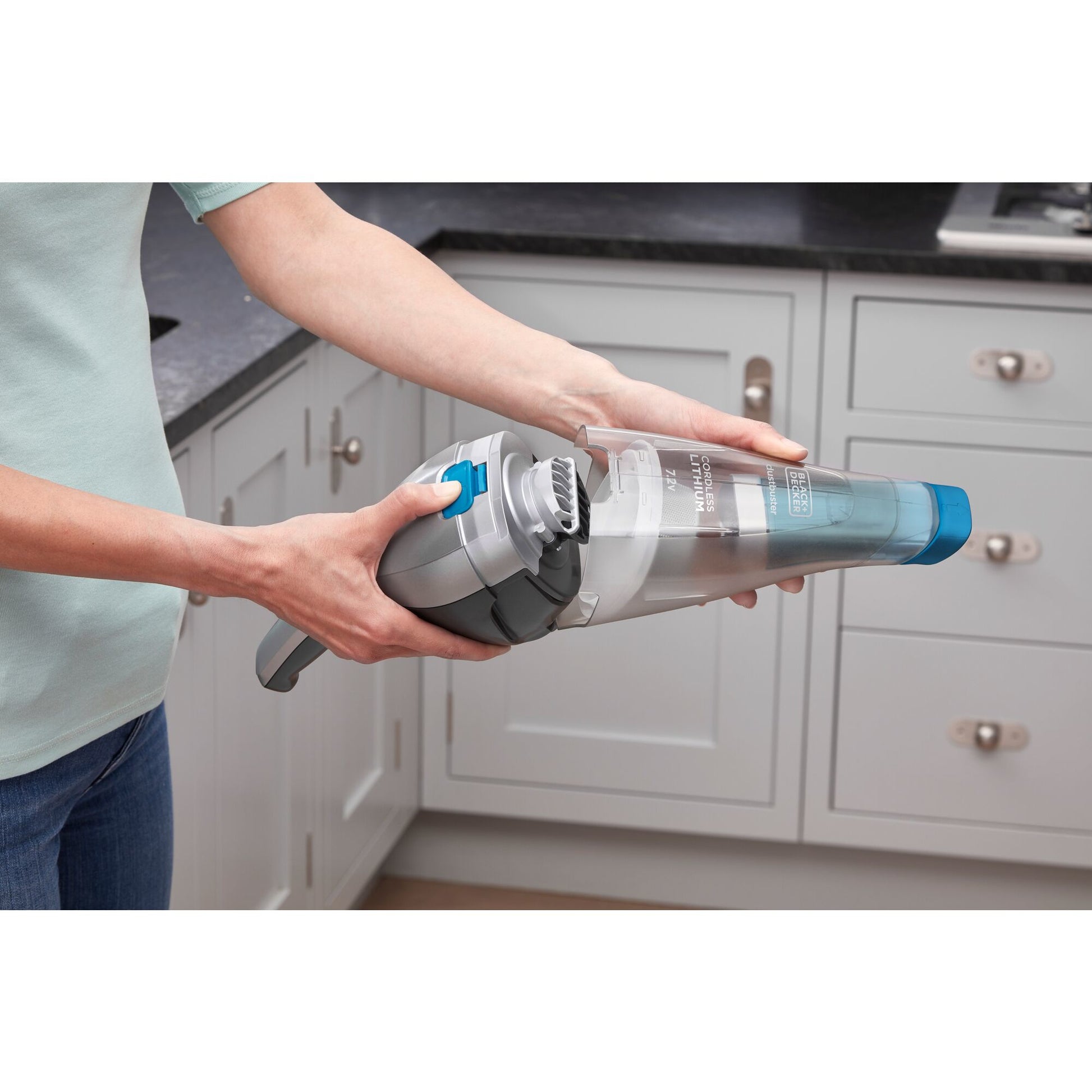 Black & Decker BLACK+DECKER Akku-Staubsauger Dustbuster Silber