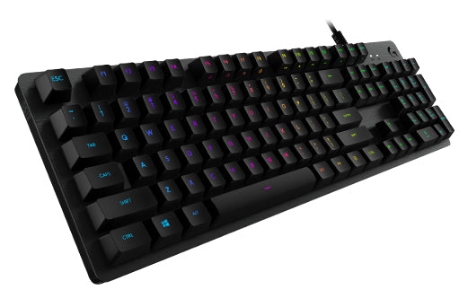 Logitech G G512 – Gaming-Tastatur – Mechanisch, RGB – Kabelgebunden, USB – QWERTY (US-INT) – Graphit