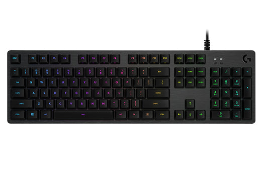 Logitech G G512 Carbon – Gaming-Tastatur – Mechanisch (GX Brown) – RGB – USB – QWERTZ (DE) – Graphit
