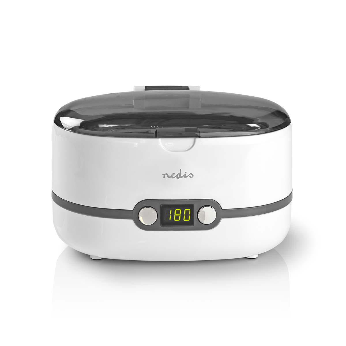 Nedis Ultraschallreiniger – 0,6 l – Weiss – 18 × 24 × 16,5 cm