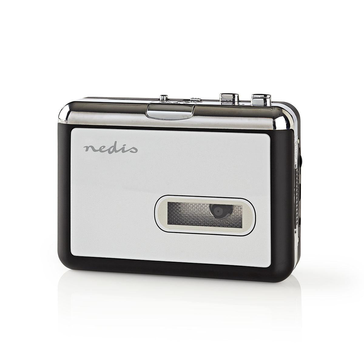 Nedis Kassetten-Adapter – Kassetten-Digitalisierer, Micro-USB, 3,5 mm – Grau