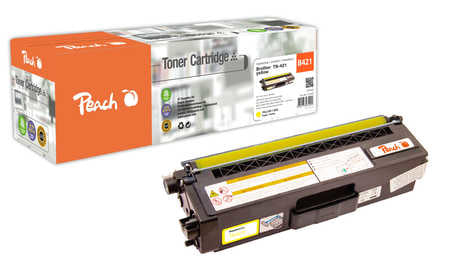 Peach Toner TN-421 – gelb, 1800 Seiten – für Brother DCPL 8410 CDN, DCPL 8410 CDW, HLL 8260 CDW und andere