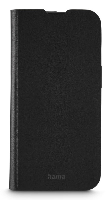 Hama Booklet Eco Premium Folio – für Apple iPhone 16 Pro, mit Ständer, 1 Kartenfach, PU+TPU, Schwarz