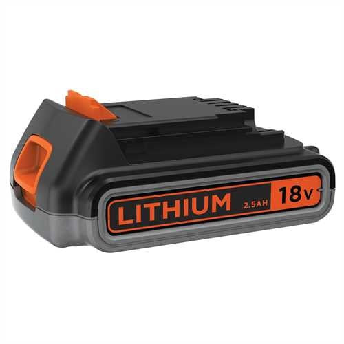 Black & Decker Akku 18 V 2,5 Ah Li-Ion (45 Wh) – für BLACK+DECKER 18 V POWERCONNECT