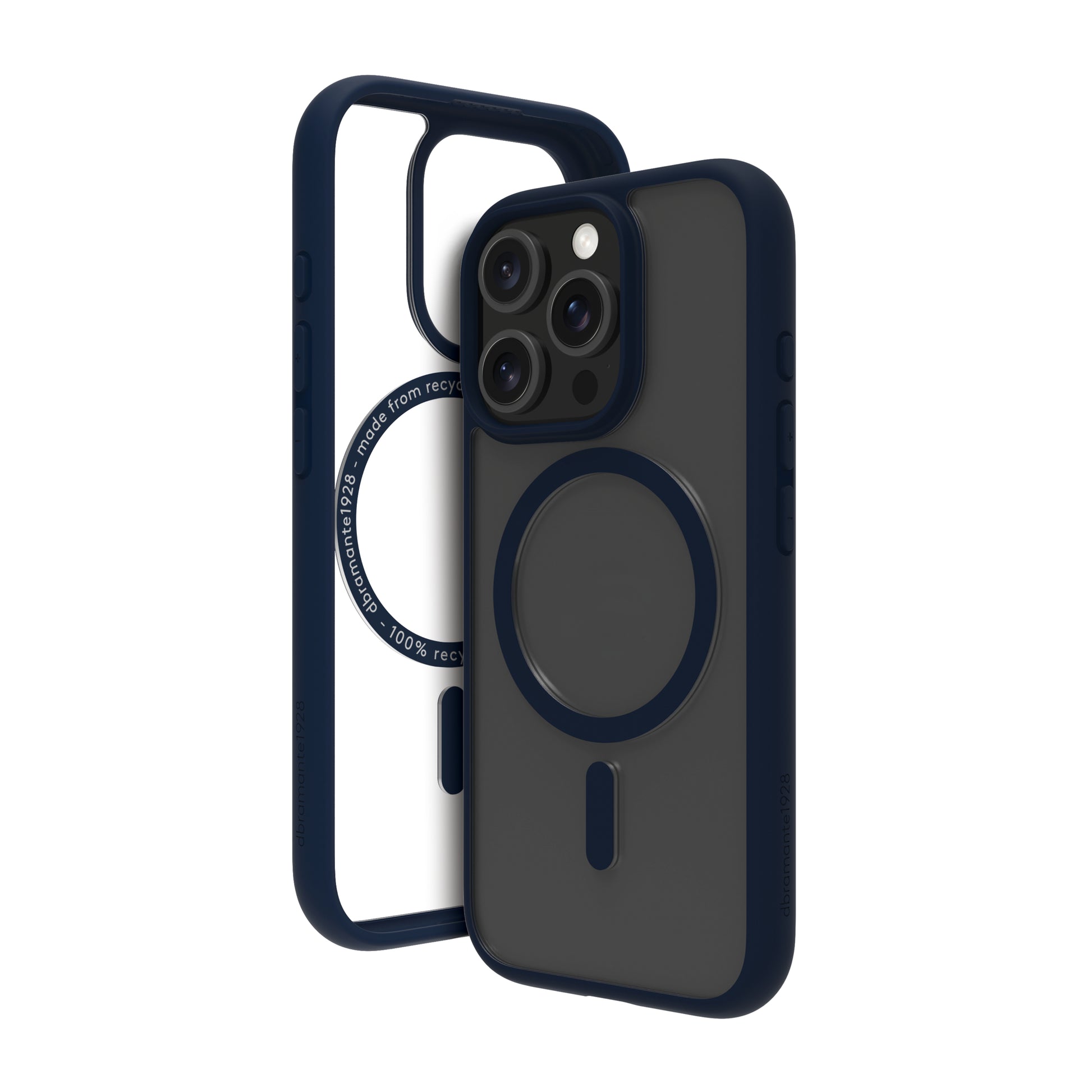 dbramante1928 Grenen Backcover – für Apple iPhone 16 Pro, MagSafe, Kunststoff, blau, bis 2 m sturzsicher