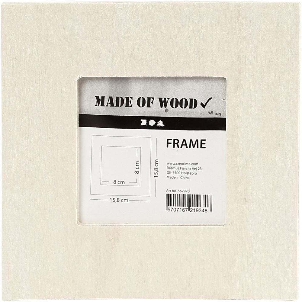 Creativ Company Bilderrahmen – für 8 × 8 cm – Holz, braun