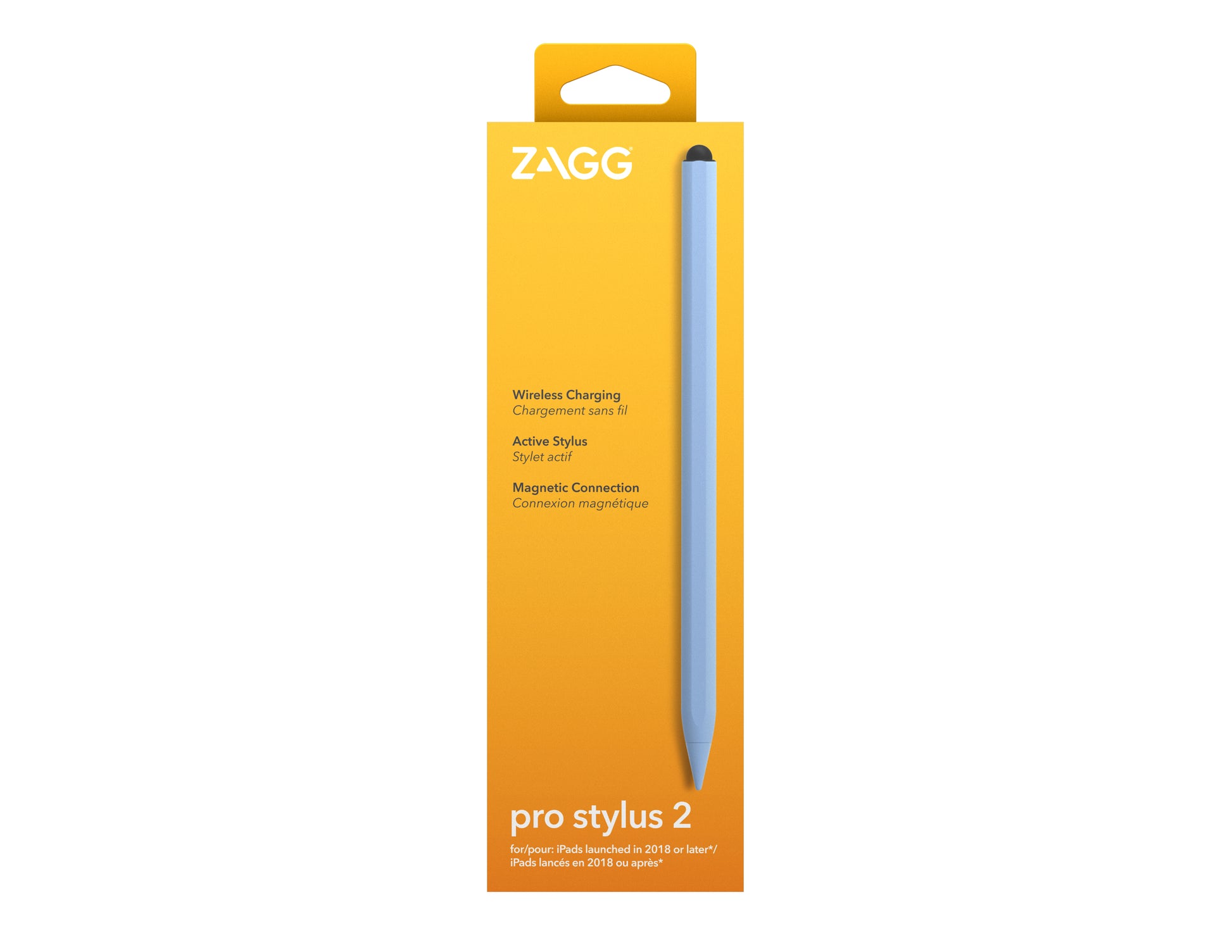 ZAGG Eingabestift für iPad Pro 11", iPad Pro 12,9" – kabellos aufladbar, Neigungserkennung – Blau