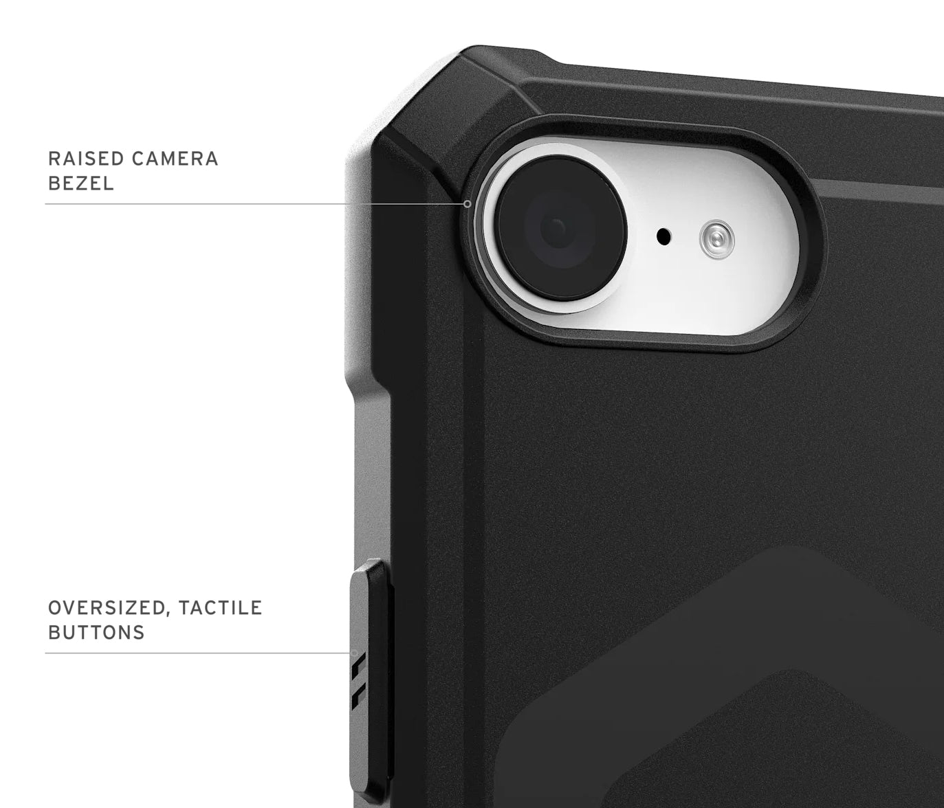 Urban Armor Gear UAG Essential Armor MS Rückcover – für Apple iPhone 16e, MagSafe, Kunststoff, schwarz, bis 4,6 m sturzsicher
