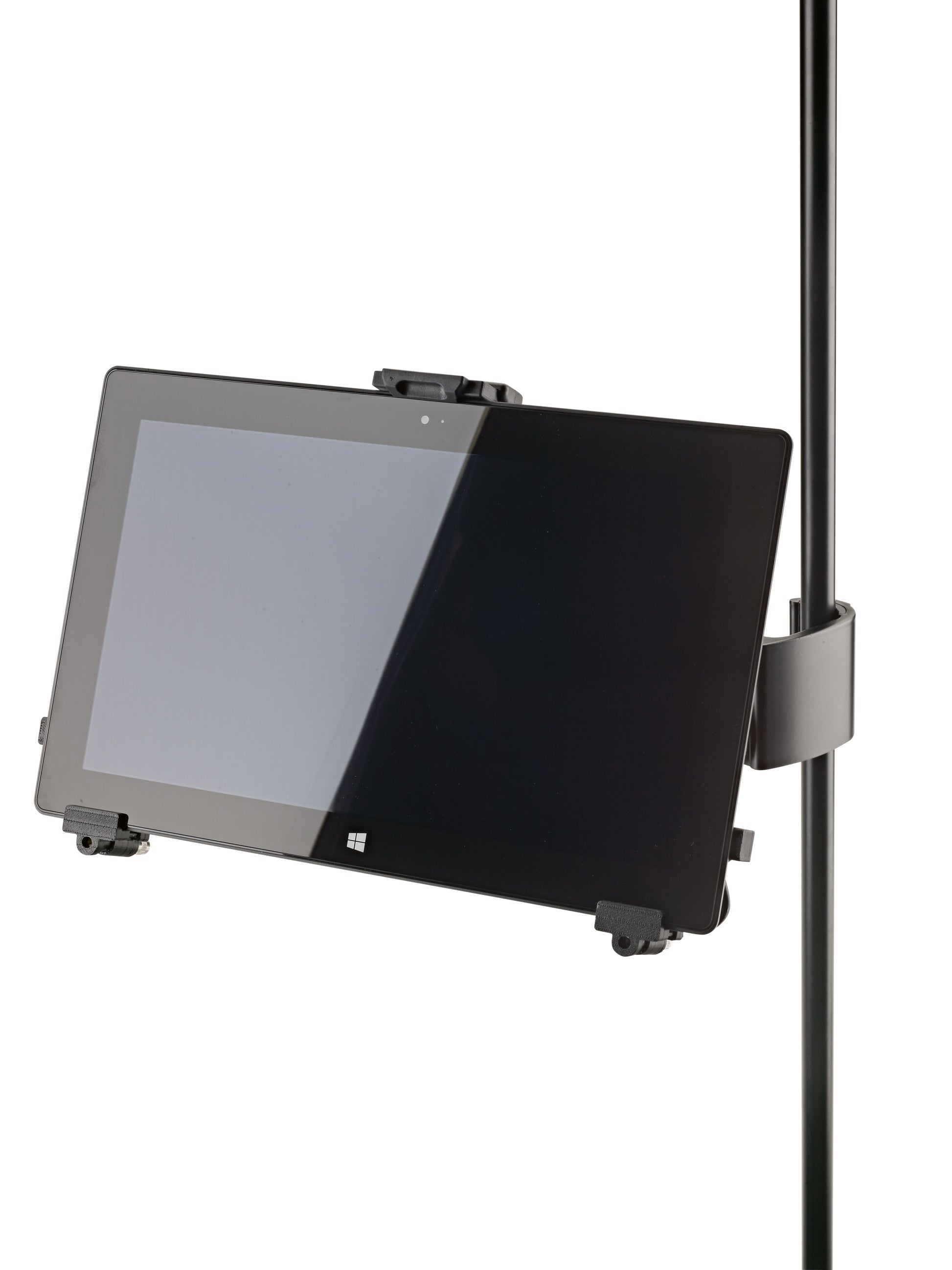 König & Meyer Tablet-Tischhalterung für Tablets bis 13" – X-Grip, drehbar – Schwarz
