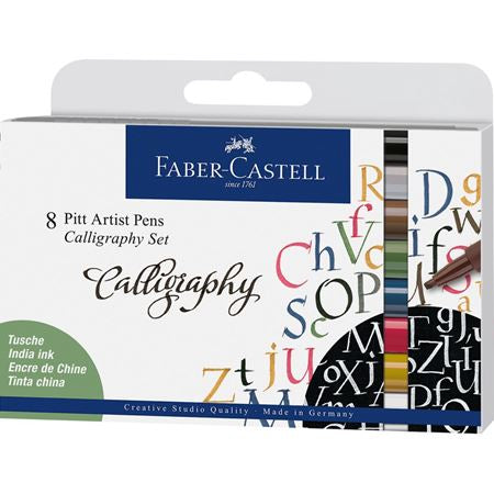 Faber-Castell Filzstifte, wasserfest, 8 Farben