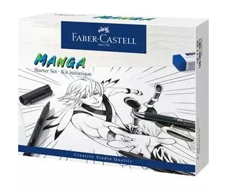 Faber-Castell Tuschestifte – farbig sortiert, Kunststoff, 19er-Pack, wasserfest, lichtbeständig