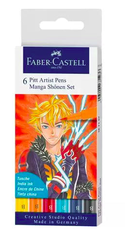 Faber-Castell Filzstifte, wasserfest, 6 Stk.