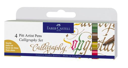 Faber-Castell Filzstifte, wasserfest, 4 Stk.