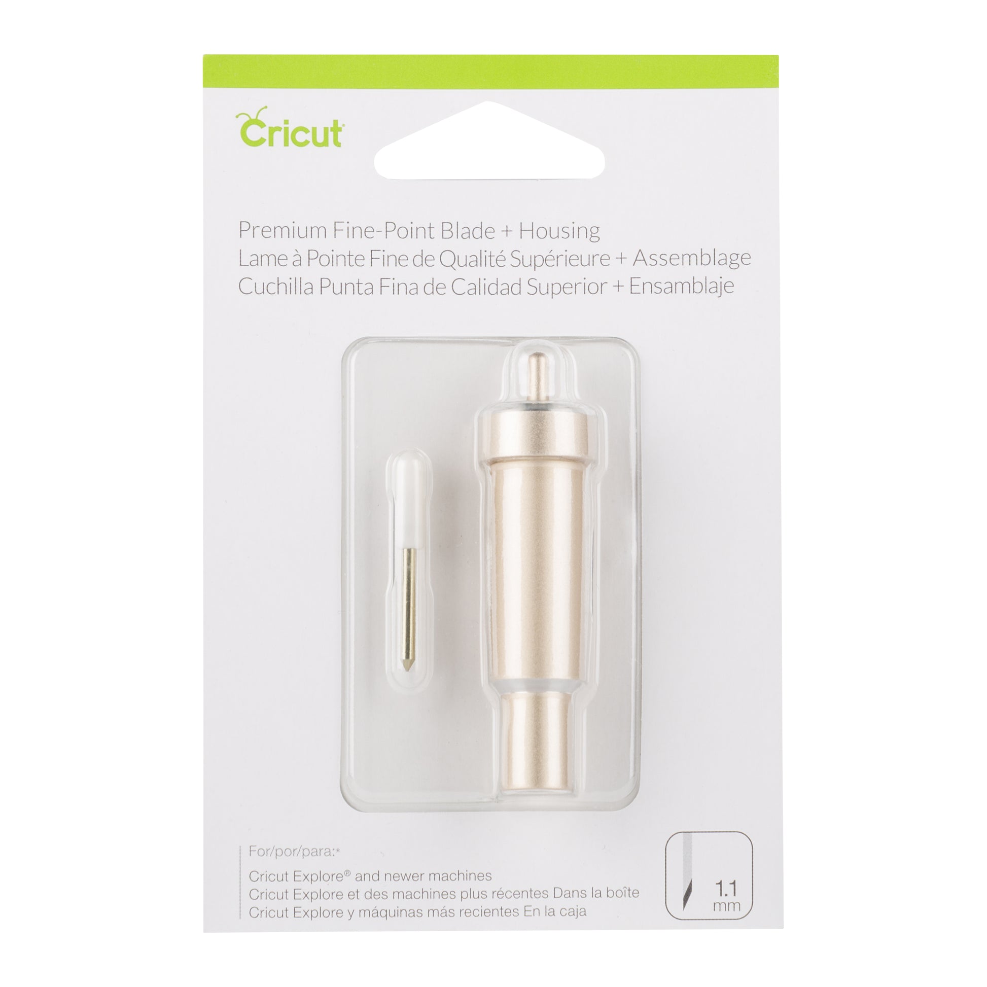 Cricut Ersatzklinge Fine-Point Premium – für Maker- & Explore-Serien, mit Halter, 1 Stück