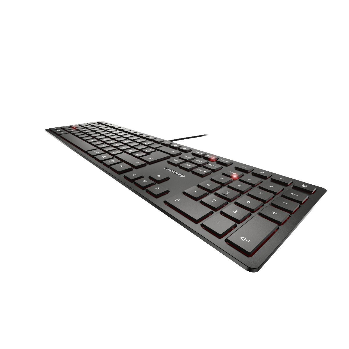 CHERRY KC 6000 SLIM – Tastatur, kabelgebunden (USB), Nordisch-Layout – für Windows