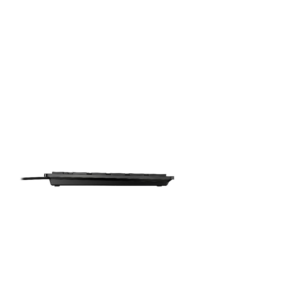 CHERRY KC 6000 SLIM – Tastatur, kabelgebunden (USB-A), CH-Layout (DE-CH), Fullsize (mit Ziffernblock), schwarz