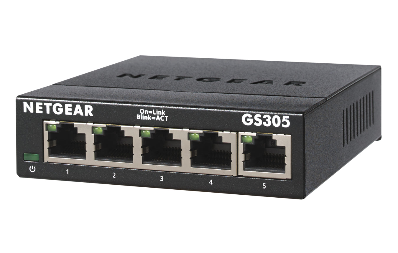 NETGEAR GS305 – Switch – 5×GbE, L2