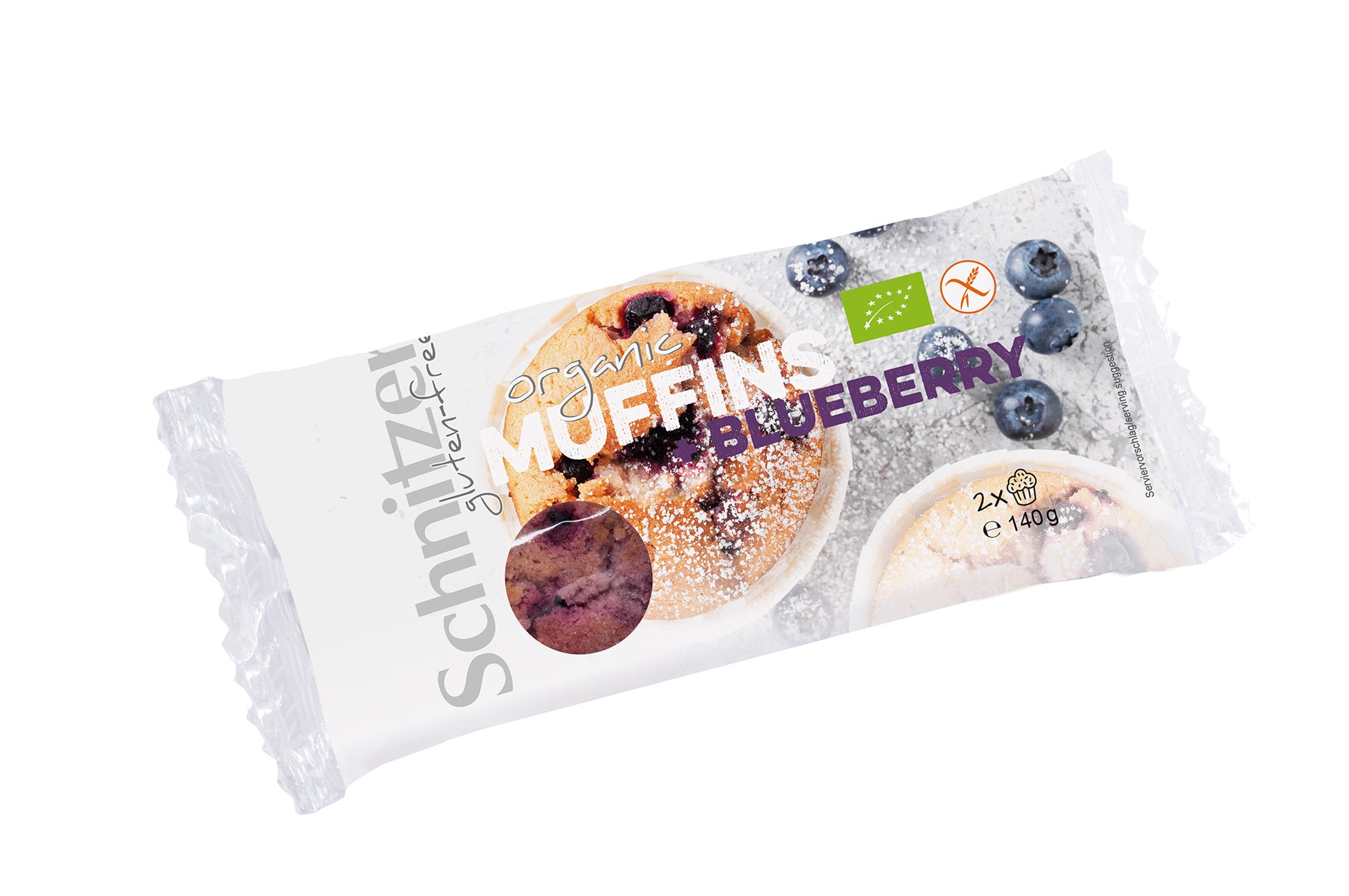 Schnitzer Bio Muffin – Heidelbeere, glutenfrei – 140 g