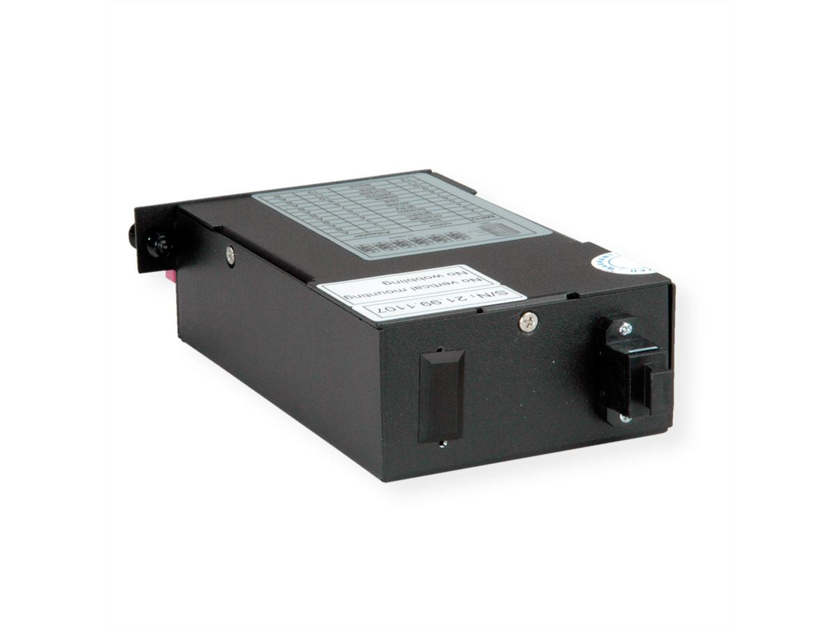 VALUE MPO-Modul – MPO (männlich) zu 12× LC (weiblich), Multimode OM4, Schwarz, 74,7×126,6×37,5 mm