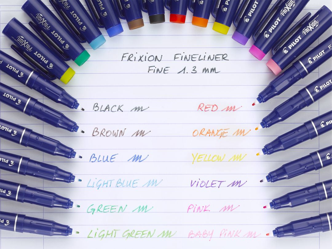 Pilot FriXion Set2Go Fineliner – 8er-Set 1,3 mm – 8 Farben, sortiert