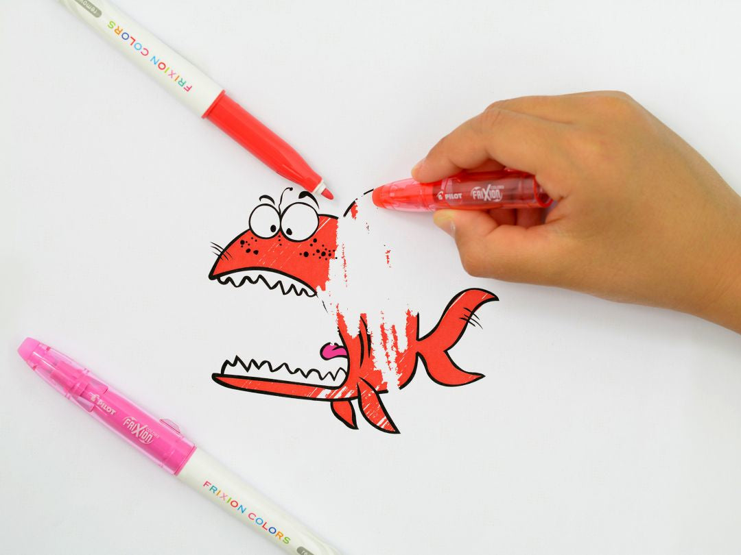 Pilot FriXion Filzstift – Rundspitze, 0,63 mm, radierbar, rot