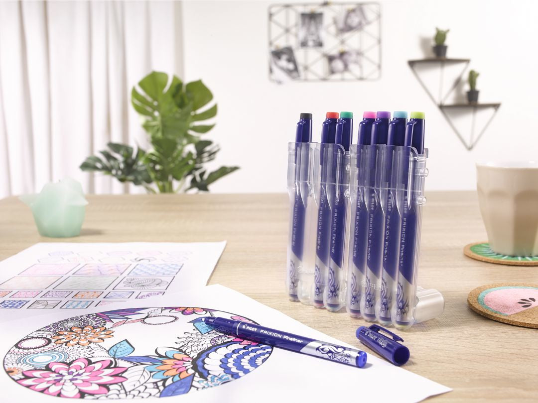 Pilot FriXion Set2Go Fineliner – 8er-Set 1,3 mm – 8 Farben, sortiert